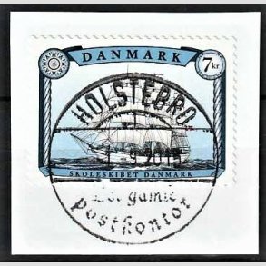 FRIM�RKER DANMARK | 2015 - AFA 1828 - Sejlskibe - 7,00 Kr. Danmark p� klip - Pragt Stemplet