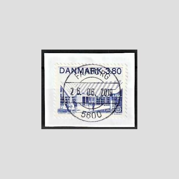 FRIMRKER DANMARK | 1987 - AFA 883 - Europamrker - 3,80 Kr. bl p klip - Pragt Stemplet Faaborg