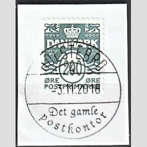 FRIM�RKER DANMARK | 2005 - AFA 1447 - B�lgelinie - 200 �re olivengr�n p� klip - Pragt Stemplet