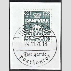 FRIM�RKER DANMARK | 2005 - AFA 1447 - B�lgelinie - 200 �re olivengr�n p� klip - Pragt Stemplet