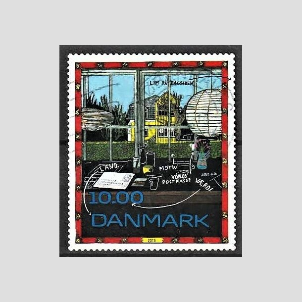 FRIMRKER DANMARK | 2015 - AFA 1833 - Frimrkekunst. - 10,00 kr. flerfarvet - Stemplet