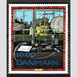 FRIMRKER DANMARK | 2015 - AFA 1833 - Frimrkekunst. - 10,00 kr. flerfarvet - Stemplet