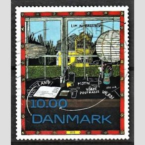 FRIMRKER DANMARK | 2015 - AFA 1833 - Frimrkekunst. - 10,00 kr. flerfarvet - Stemplet