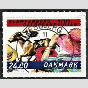 FRIMRKER DANMARK | 2010 - AFA 1627E - Klampenborg Galopbane 100 r. - 24,00 Kr. flerfarvet - Pragt Stemplet Esbjerg