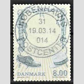 FRIM�RKER DANMARK | 2011 - AFA 1672 - Mode - 8,00 Kr. flerfarvet - Pragt Stemplet