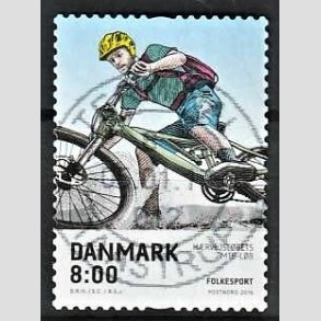 FRIM�RKER DANMARK | 2016 - AFA 1856 - Folkesport - 8,00 Kr. flerfarvet - Pragt Stemplet