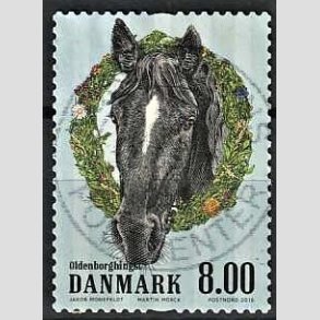 FRIM�RKER DANMARK | 2016 - AFA 1849 - G�rdens dyr - 8,00 Kr. hest - Pragt Stemplet