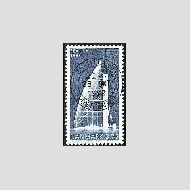 FRIMRKER DANMARK | 1992 - AFA 1026 - EXPO 92 i Sevilla - 3,75 Kr. bl - Pragt Stemplet 