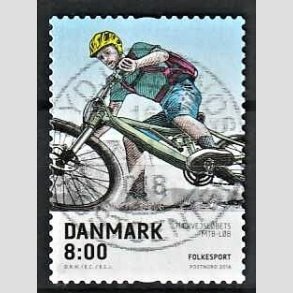 FRIM�RKER DANMARK | 2016 - AFA 1856 - Folkesport - 8,00 Kr. flerfarvet - Pragt Stemplet