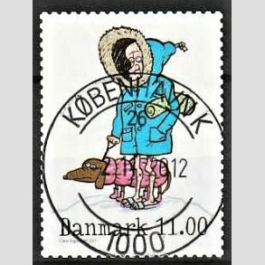 FRIM�RKER DANMARK | 2011 - AFA 1684 - Vintereventyr - 11,00 Kr. flerfarvet - Pragt Stemplet K�benhavn K