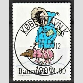 FRIM�RKER DANMARK | 2011 - AFA 1684 - Vintereventyr - 11,00 Kr. flerfarvet - Pragt Stemplet K�benhavn K