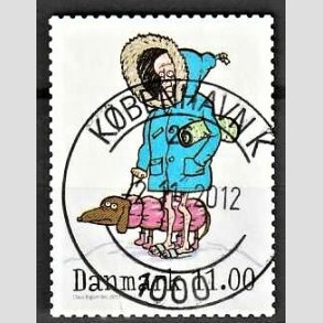 FRIM�RKER DANMARK | 2011 - AFA 1684 - Vintereventyr - 11,00 Kr. flerfarvet - Pragt Stemplet K�benhavn K