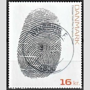 FRIMRKER DANMARK | 2012 - AFA 1720 - Post Scriptum. - 16,00 Kr. flerfarvet - Pragt Stemplet Nykbing F