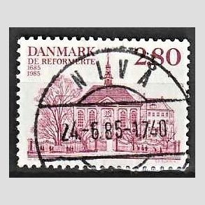 FRIM�RKER DANMARK | 1985 - AFA 825 - Reformerte meninghed 300 �r - 2,80 Kr. rosa - Pragt Stemplet Niv�