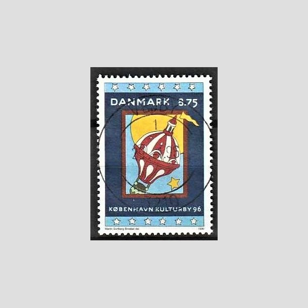 FRIMRKER DANMARK | 1996 - AFA 1109 - Kbenhavn Kulturby 96 - 8,75 Kr. flerfarvet - Pragt Stemplet Vejby