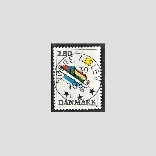 FRIMRKER DANMARK | 1987 - AFA 891 - Kunst - 2,80 Kr. flerfarvet - Pragt Stemplet Nrre Alslev