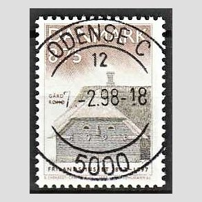 FRIM�RKER DANMARK | 1997 - AFA 1142 - Frilandsmuseet 100 �r - 8,75 Kr. flerfarvet - Pragt Stemplet Odense C