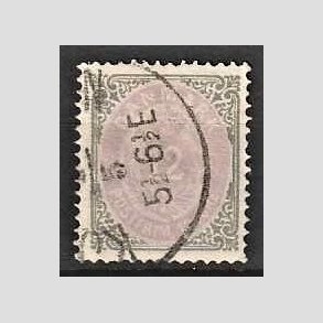 FRIM�RKER DANMARK | 1875 - AFA 26 - 12 �re gr�/violet - Stemplet