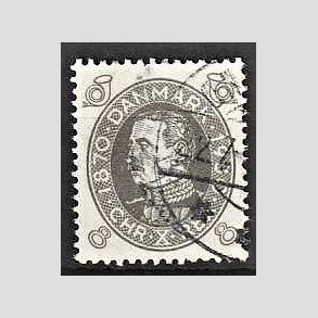 FRIMRKER DANMARK | 1930 - AFA 188 - Chr. X 60 r 8 re gr - Stemplet