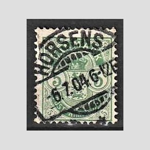 FRIM�RKER DANMARK | 1895 - AFA 34B - 5 �re gr�n - Lux Stemplet Horsens