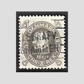 FRIMRKER DANMARK | 1930 - AFA 188 - Chr. X 60 r 8 re gr - Stemplet