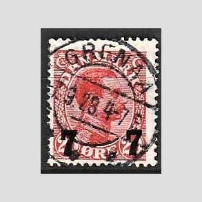 FRIMRKER DANMARK | 1927 - AFA 175 - 7 7/20 re rd provisorier - Lux Stemplet Grenaa