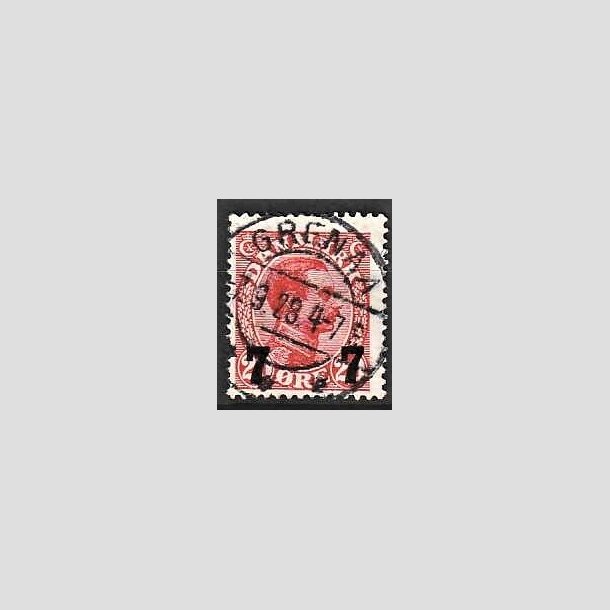 FRIMRKER DANMARK | 1927 - AFA 175 - 7 7/20 re rd provisorier - Lux Stemplet Grenaa