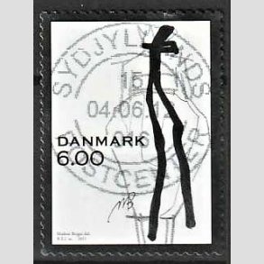 FRIM�RKER DANMARK | 2011 - AFA 1671 - Mode - 6,00 Kr. flerfarvet - Lux Stemplet