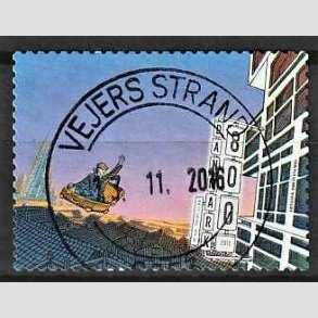 FRIM�RKER DANMARK | 2013 - AFA 1752 - H.C. Andersen - 8,00 Kr. flerfarvet - Pragt Stemplet Vejers Strand