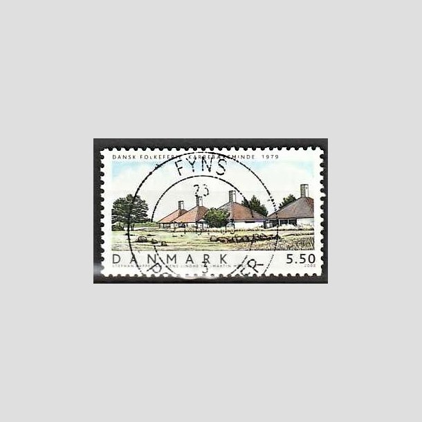 FRIMRKER DANMARK | 2002 - AFA 1334 - Danske boliger I. - 5,50 Kr. Dansk Folkeferie - Pragt Stemplet