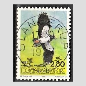 FRIM�RKER DANMARK | 1986 - AFA 867 - Danske fugle - 2,80 Kr. flerfarvet - Pragt Stemplet Slangerup