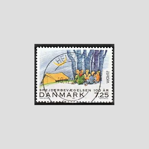 FRIMRKER DANMARK | 2007 - AFA 1511 - Spejderbevgelsen - 7,25 Kr. Aftenstemning - Pragt Stemplet Helsinge