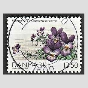 FRIM�RKER DANMARK | 2007 - AFA 1515 - Danmarks natur I - 13,50 Kr. flerfarvet - Pragt Stemplet Holstebro