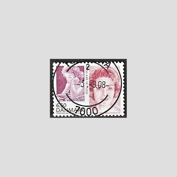 FRIMRKER DANMARK | 2008 - AFA 1552 - Store danskere 2. - 6,50 Kr. Bodil Kjer - Pragt Stemplet