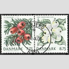 FRIM�RKER DANMARK | 2008 - AFA 1558,1559 - Vinterb�r - 7,75 + 8,75 kr. i par - Pragt Stemplet Esbjerg