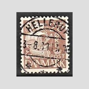 FRIMRKER DANMARK | 1934 - AFA 214 - Karavel 25 re brun Type I - Lux Stemplet Hellerup