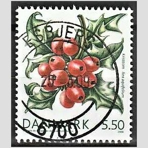 FRIM�RKER DANMARK | 2008 - AFA 1556 - Vinterb�r - 5,50 Kr. kvisttorn - Pragt Stemplet Esbjerg