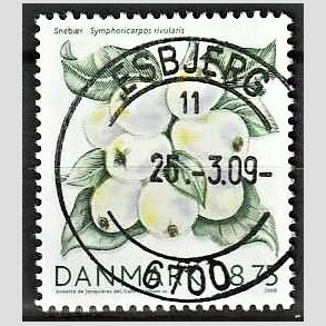 FRIM�RKER DANMARK | 2008 - AFA 1559 - Vinterb�r - 8,75 Kr. sneb�r - Pragt Stemplet Esbjerg
