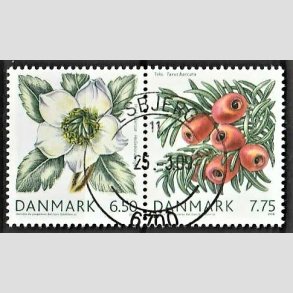FRIM�RKER DANMARK | 2008 - AFA 1557,1558 - Vinterb�r - 6,50 + 7,75 kr. i par - Pragt Stemplet