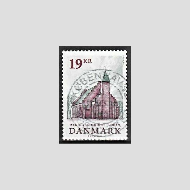 FRIMRKER DANMARK | 2016 - AFA 1844 - Maribo Domkirke 600 r - 19,00 kr. flerfarvet - Stemplet