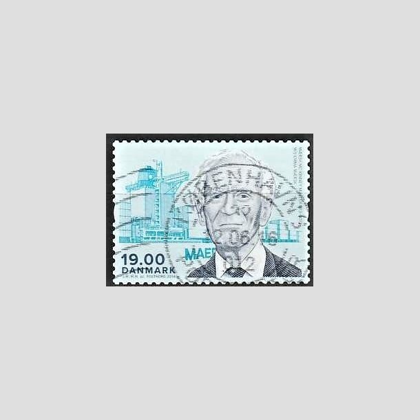 FRIMRKER DANMARK | 2016 - AFA 1853 - Store danskere - 19,00 Kr. Mrsk McKenney Mller - Stemplet