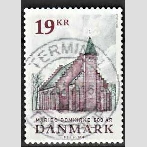 FRIMRKER DANMARK | 2016 - AFA 1844 - Maribo Domkirke 600 r - 19,00 kr. flerfarvet - Stemplet