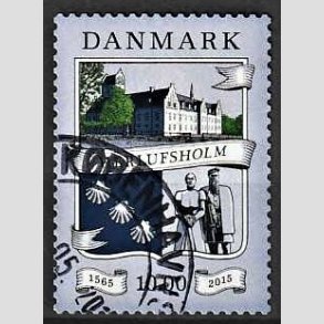 FRIMRKER DANMARK | 2015 - AFA 1824 - Herlufsholm 450 r. - 10 kr. flerfarvet - Pnt Stemplet