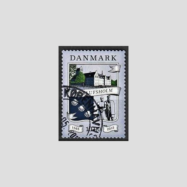 FRIMRKER DANMARK | 2015 - AFA 1824 - Herlufsholm 450 r. - 10 kr. flerfarvet - Pnt Stemplet