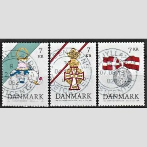 FRIMRKER DANMARK | 2015 - AFA 1812-14 - Danske ordener - 3 x 7,00 kr. - Stemplet
