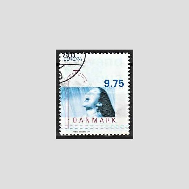 FRIMRKER DANMARK | 2001 - AFA 1284 - Europamrker. Vand. - 9,75 Kr. flerfarvet - Pnt Stemplet