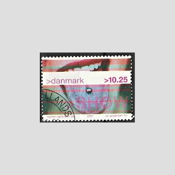 FRIMRKER DANMARK | 2001 - AFA 1290 - Ungdomskultur - 10,25 Kr. SHOW - Pnt Stemplet