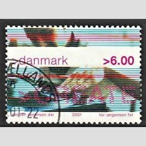 FRIMRKER DANMARK | 2001 - AFA 1289 - Ungdomskultur - 6,00 Kr. CREATE - Pnt Stemplet