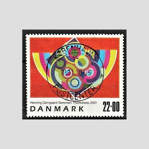 FRIMRKER DANMARK | 2001 - AFA 1293 - Frimrkekunst 4. - 22,00 Kr. Henning Damgaard-Srensen - Pnt Stemplet