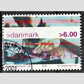 FRIMRKER DANMARK | 2001 - AFA 1289 - Ungdomskultur - 6,00 Kr. CREATE - Pnt Stemplet